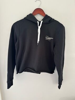 Reef Black Sweatshirt Hoodie with Gold and White Logo SZ Medium
